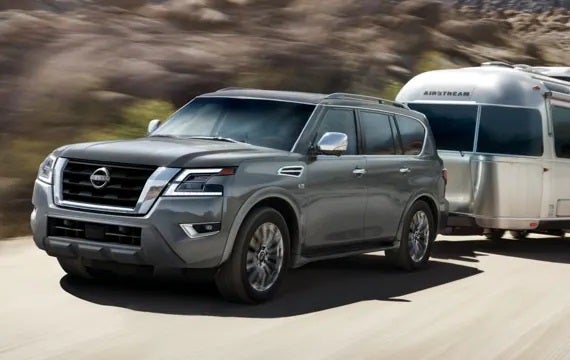 2023 Nissan Armada towing an airstream | Carlock Nissan Of Tupelo in Tupelo MS