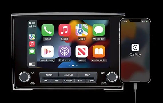 Stay connected with a standard 8" touch-screen display 2023 Nissan Titan | Carlock Nissan Of Tupelo in Tupelo MS
